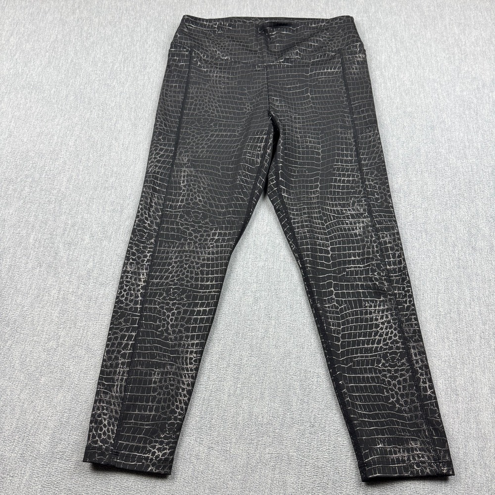 Victoria's‎ Secret Leggings Women Large Black Crocodile Ultimate V High-Waist